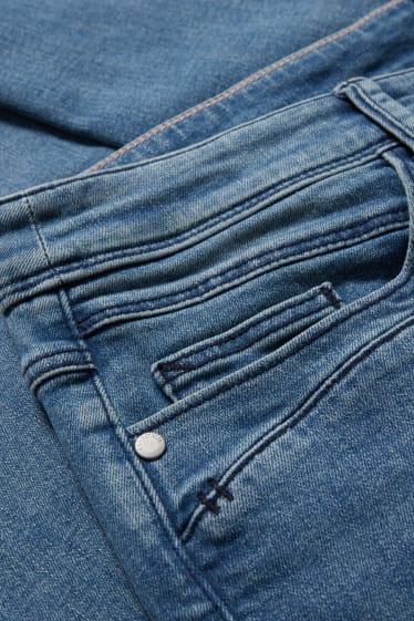 Damen - Slim Jeans - Mid Waist - jeansblau