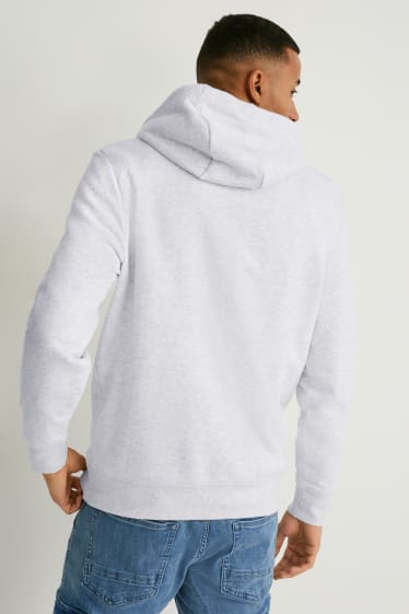 Men - Hoodie  - light gray-melange