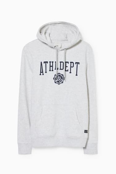 Men - Hoodie  - light gray-melange