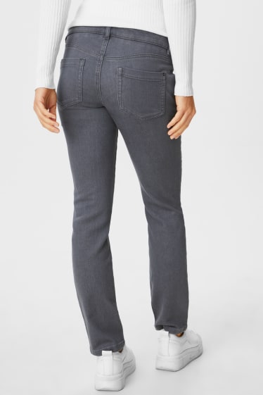 Women - Maternity jeans - slim jeans - denim-gray