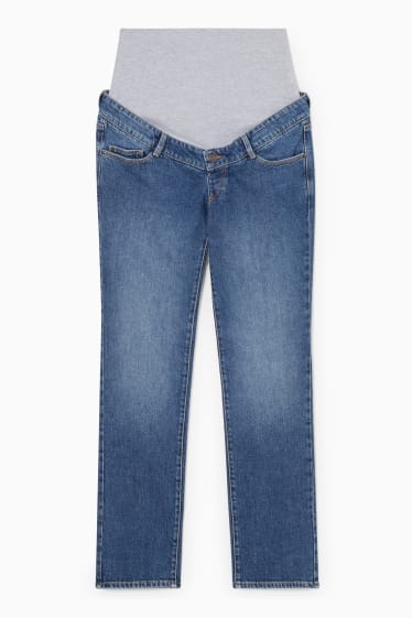 Women - Maternity jeans - straight jeans - blue denim