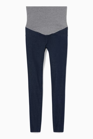 Dámské - Těhotenské džíny - jegging jeans - 4 Way Stretch - džíny - tmavomodré