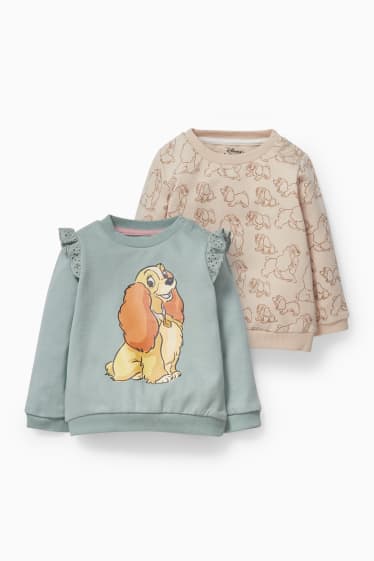 Babys - Multipack 2er - Susi & Strolch - Baby-Sweatshirt - grün / beige