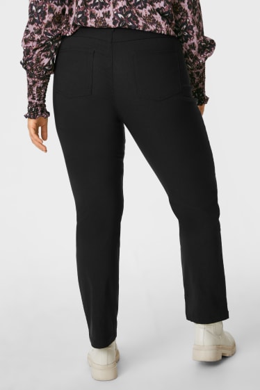 Femmes - Pantalon - slim fit - noir