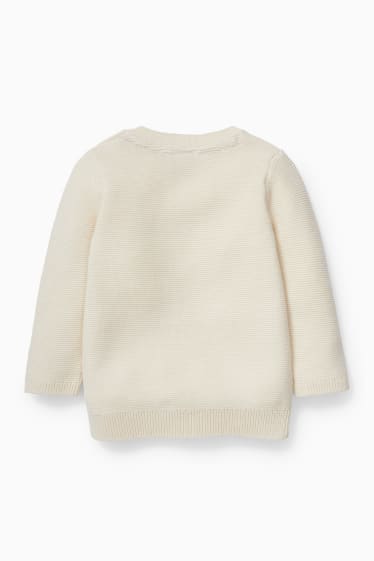 Neonati - Snoopy - maglione per neonati - crema
