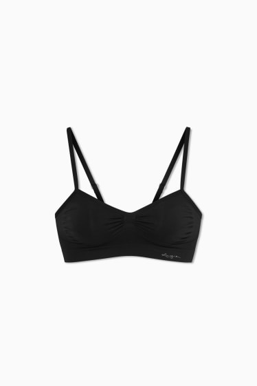 Dames - Bustier - naadloos - zwart