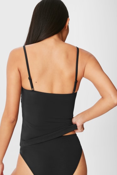 Women - Tankini top - padded - black