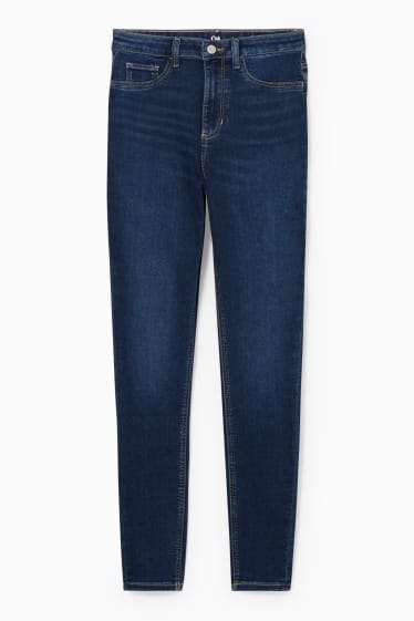 Women - Curvy jeans - high waist - denim-blue