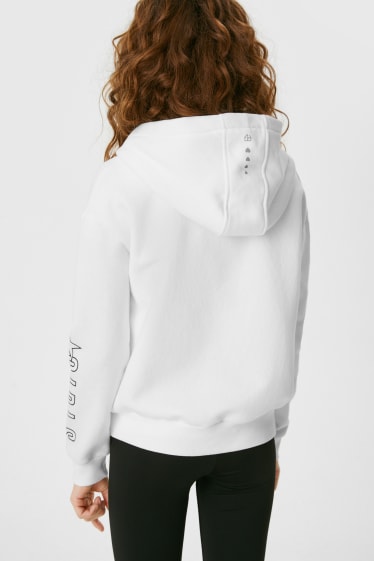 Children - Zip-through sweatshirt with hood - white