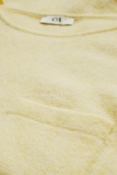 Damen - Pullover - hellgelb