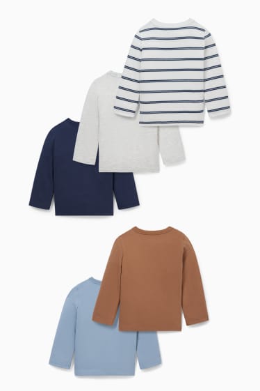 Babies - Multipack of 5 - baby long sleeve top - dark blue