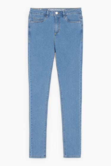 Femmes - CLOCKHOUSE - jean skinny - high waist - jean bleu clair