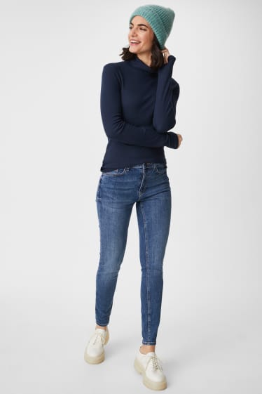 Women - Premium skinny jeans - blue denim