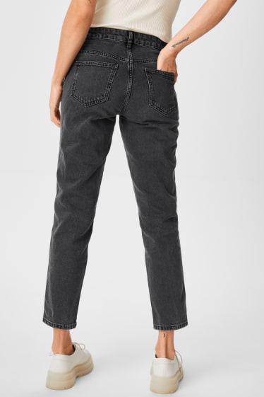 Dames - Straight jeans - grafiet