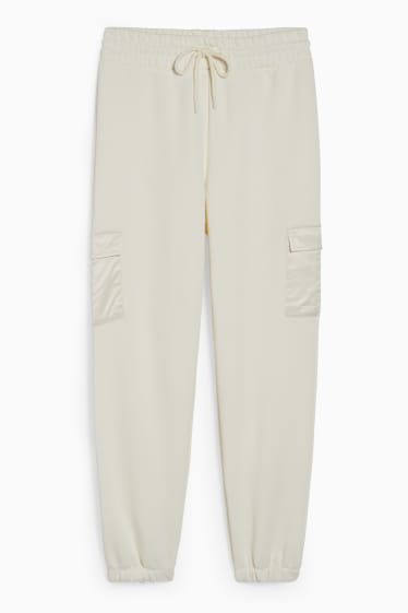 Ados & jeunes adultes - CLOCKHOUSE - pantalon de jogging - blanc crème