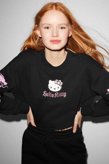 Damen - CLOCKHOUSE - Sweatshirt - Hello Kitty - schwarz