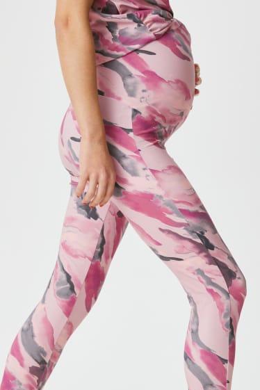 Women - Maternity leggings - rose