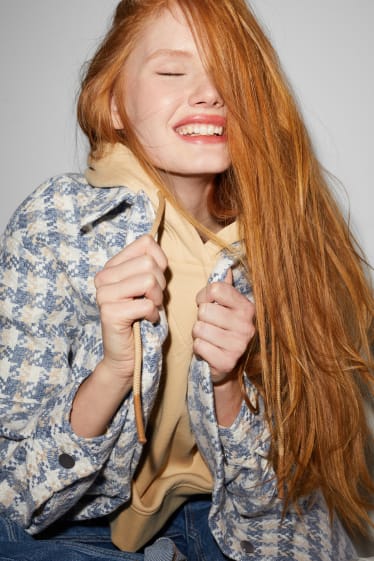 Teens & young adults - CLOCKHOUSE - shacket - check - blue