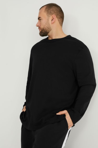 Uomo - Confezione da 3 - maglia a maniche lunghe - nero