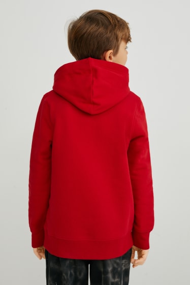 Niños - Sudadera con capucha - rojo