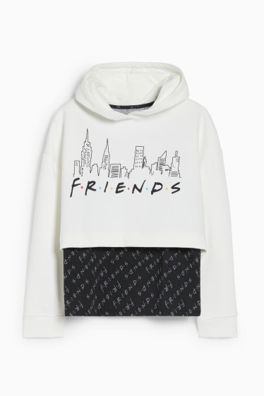 Kinder - Friends - Set - Hoodie und Top - 2 teilig - weiß