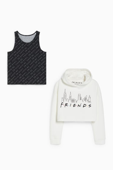 Children - Friends - set - hoodie and top - 2 piece - white