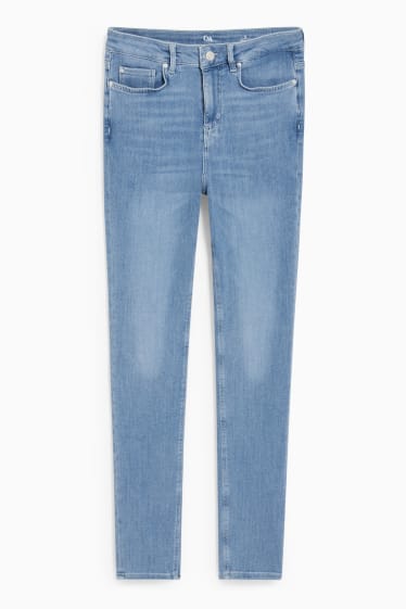 Kobiety - Skinny jeans - wysoki stan - One Size Fits More - dżins-jasnoniebieski