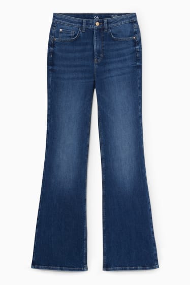 Women - Flared jeans - shaping jeans - high waist - denim-blue