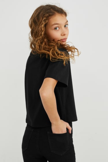 Dětské - Multipack 3 ks - tričko s krátkým rukávem - černá