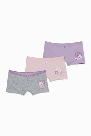 Kinderen: meisjes - Set van 3 - boxershorts - gekleurd