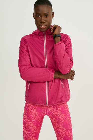 Damen - Funktionsjacke mit Kapuze - Running - pink