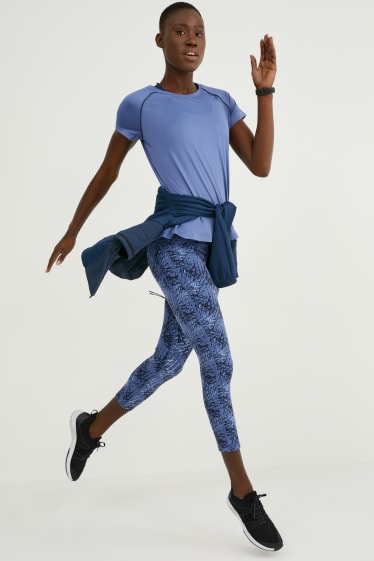 Femei - Colanți sport - jogging - 4 Way Stretch - albastru
