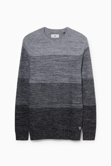 Men - Jumper - gray / black