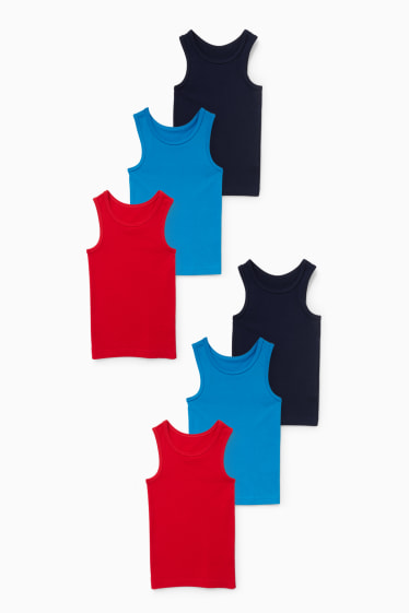 Kinder - Multipack 6er - Singlet - dunkelblau