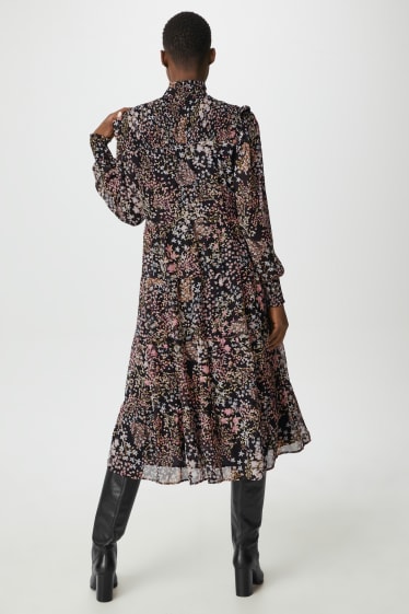 Women - Dress - floral - black