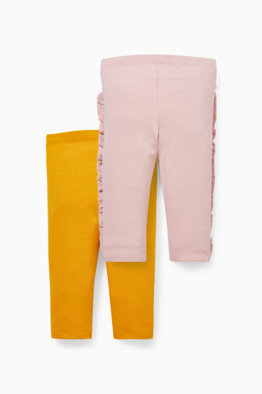 Babies - Multipack of 2 - baby leggings - yellow
