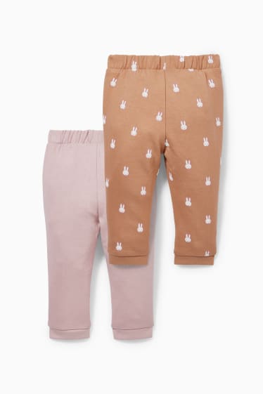 Neonati - Confezione da 2 - Miffy - pantaloni sportivi per neonate - rosa