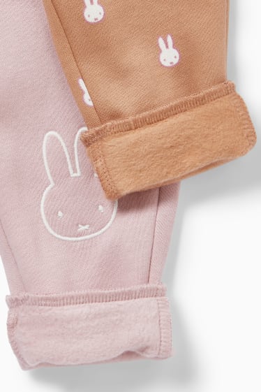 Neonati - Confezione da 2 - Miffy - pantaloni sportivi per neonate - rosa