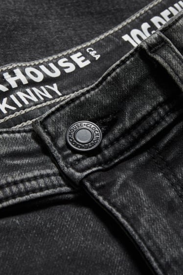 Men - CLOCKHOUSE - skinny jeans - jog denim - denim-dark gray