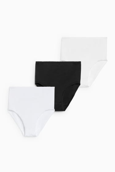 Dámské - Multipack 3 ks - těhotenské kalhotky - bílá