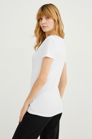 Femei - Multipack 2 buc. - tricou Basic - alb