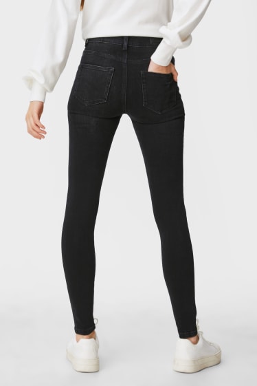 Kobiety - CLOCKHOUSE - skinny jeans - wysoki stan - czarny
