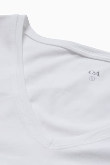 Femei - Multipack 3 buc. - tricou Basic - alb