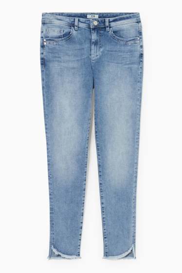 Women - Skinny jeans - mid waist  - denim-blue