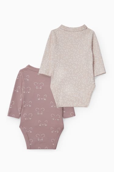 Babys - Multipack 2er - Baby-Body - taupe