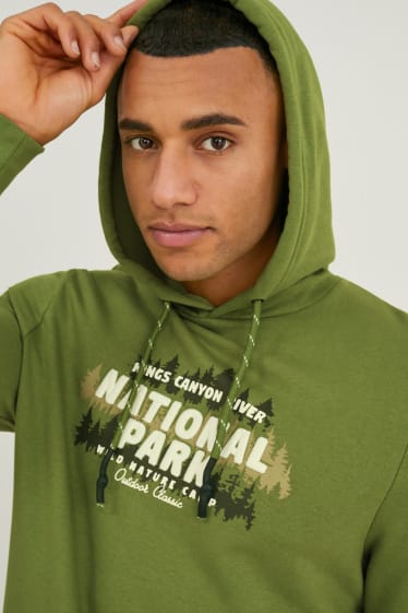 Men - Hoodie  - light green