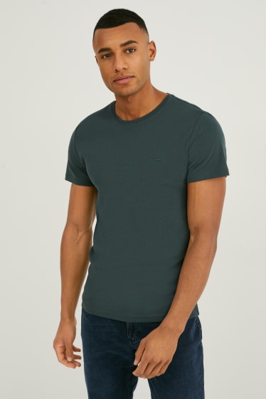 Men - MUSTANG - T-shirt - dark green