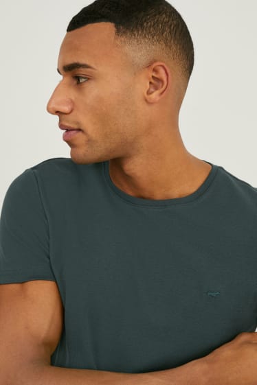 Men - MUSTANG - T-shirt - dark green