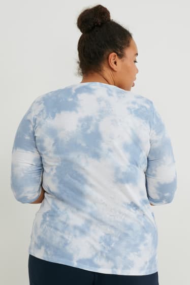 Femei - Tricou cu mânecă lungă  - albastru deschis