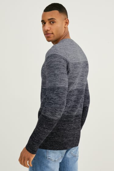 Men - Jumper - gray / black